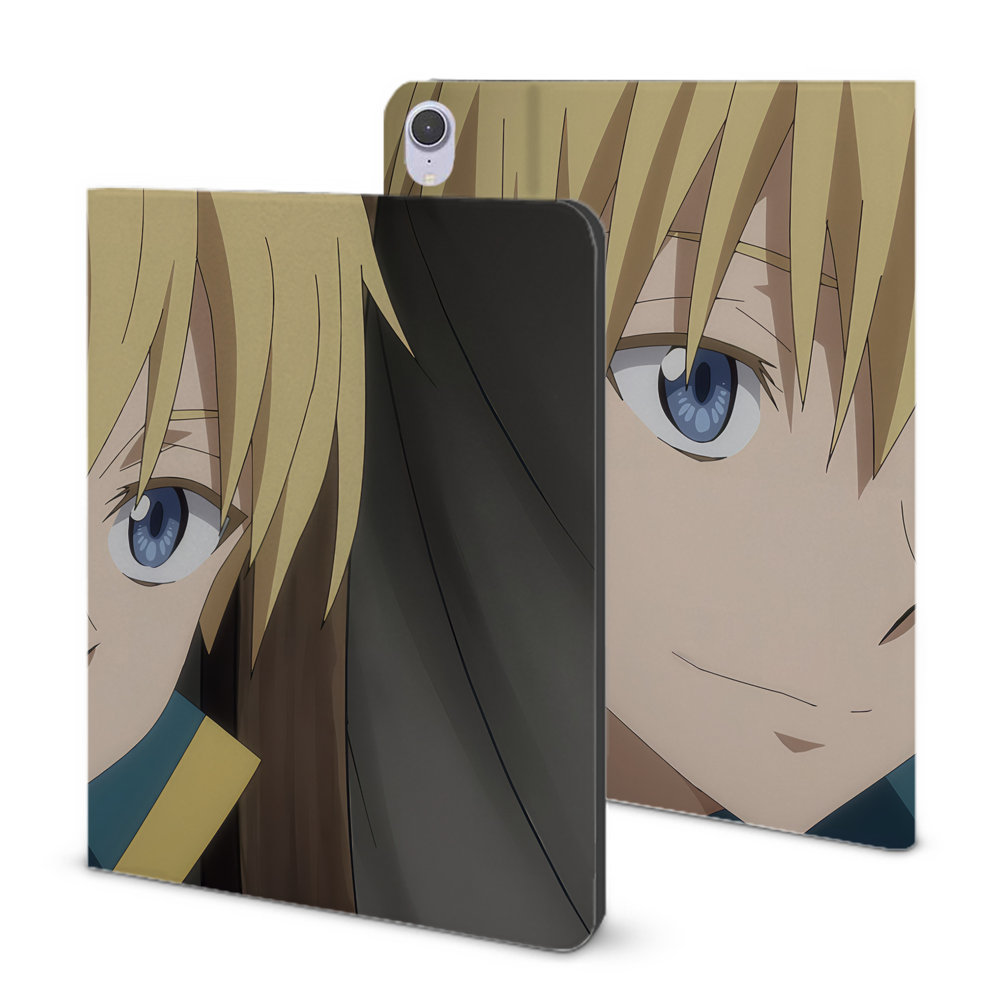 （画像用） 転スラ Regarding Reincarnated to Slime IPad ケース ブック型 PUレザー TPU 耐衝撃 軽量 薄型 ペン収納なし 全面保護 IPad 各モデル対応